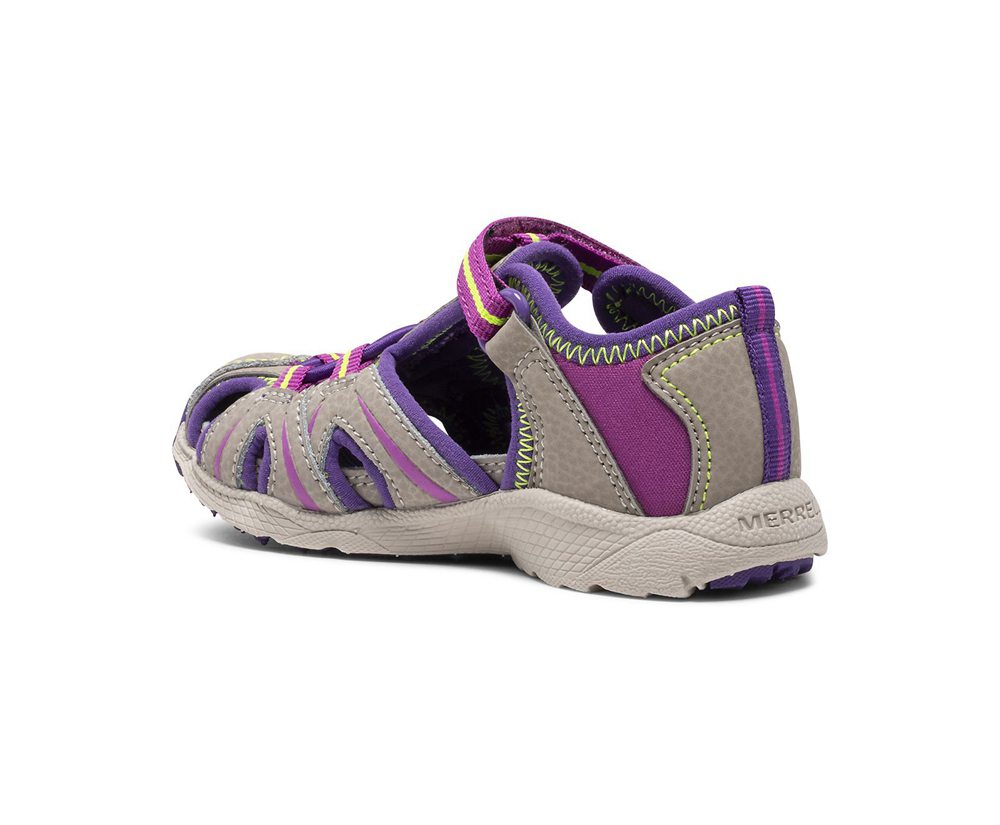 Merrell Sandals Brown/Purple - Hydro Moc Jr. - Kids 42ZYBGHOD